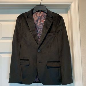 Isaac Mizrahi black velvet boys blazer